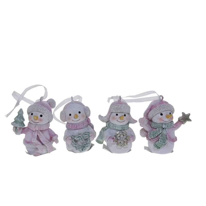 Ronis Christmas Hanging Decoration Ornament Snowmen 4 Asstd