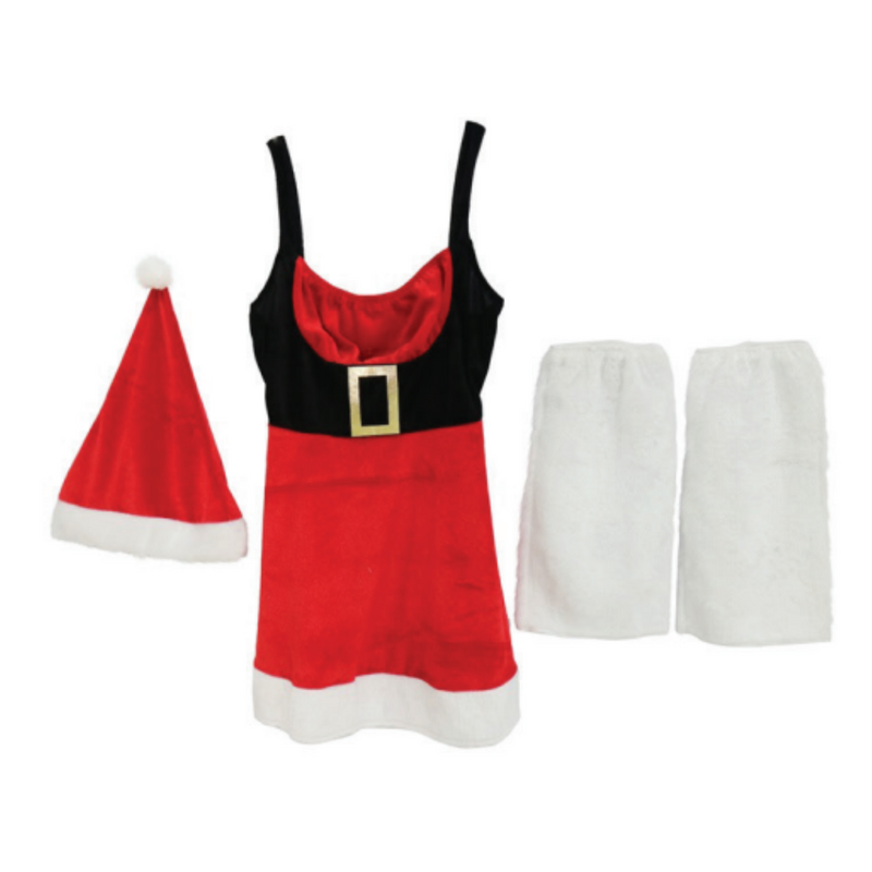 Ronis Christmas Ladies Dress Set 2 Asstd