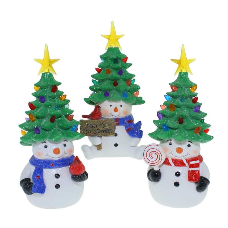 Ronis Christmas Led Tree Table Decoration 3 Asstd