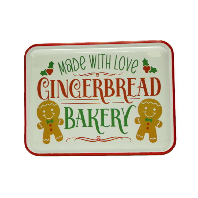 Ronis Christmas Metal Gingerbread Bakery Sign 40x20cm
