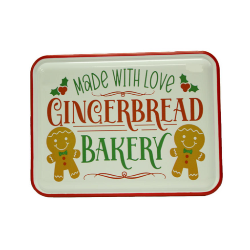 Ronis Christmas Metal Gingerbread Bakery Sign 40x20cm