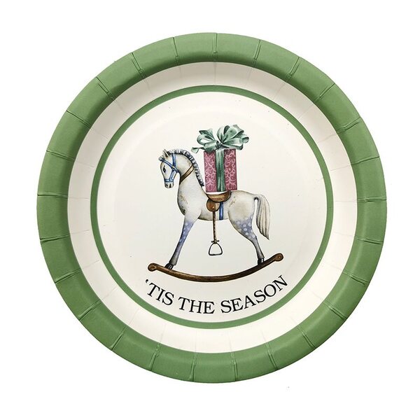 Ronis Christmas Paper Plates Tis The Season 18cm 10pk