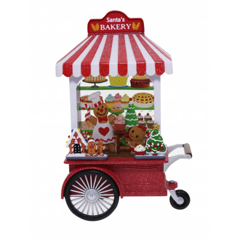Ronis Christmas Santa Bakery Cart