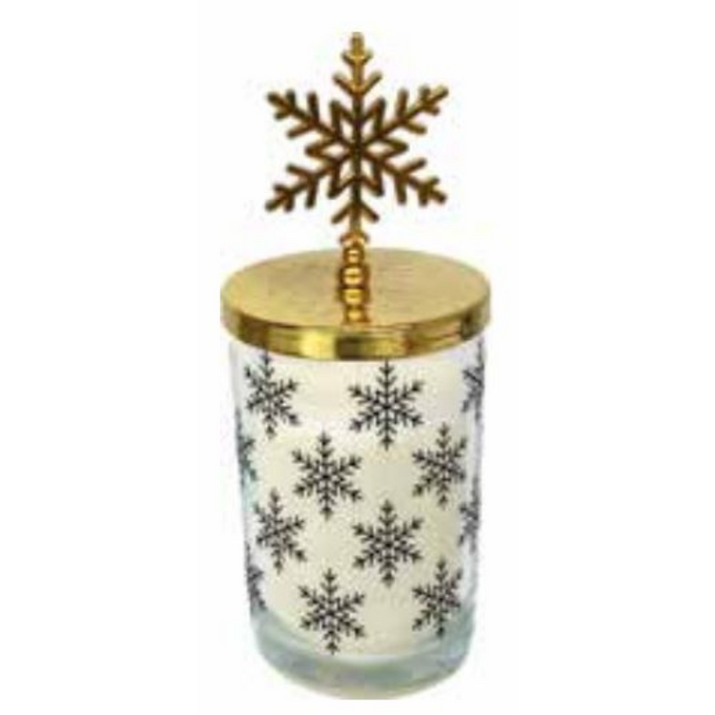 Ronis Christmas Scented Gift Box Candle Star Lid Topper 80g 8x5.5cm