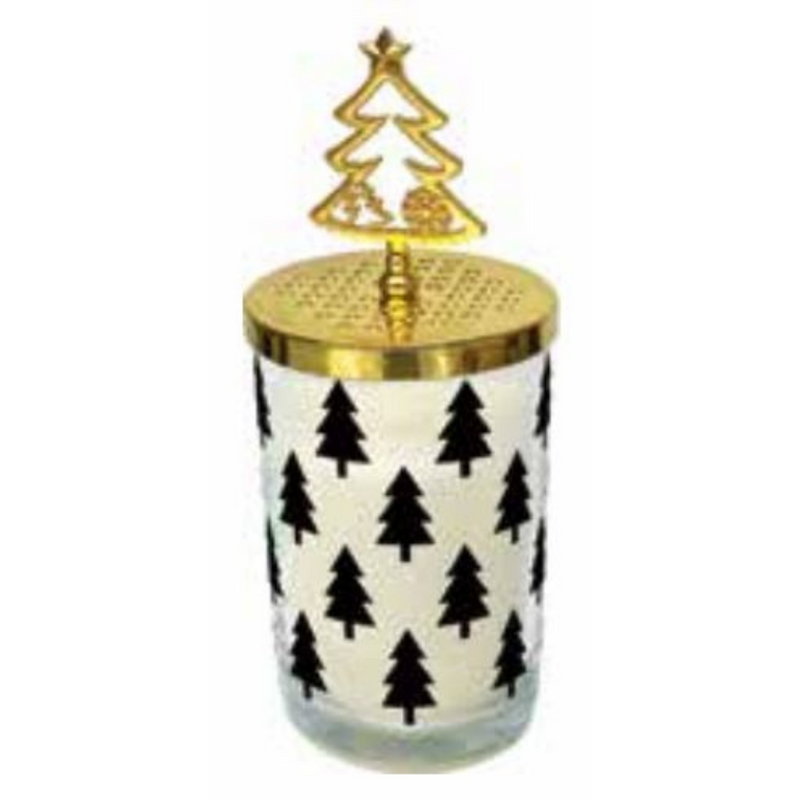 Ronis Christmas Scented Gift Box Candle Tree Lid Topper 80g 8x5.5cm