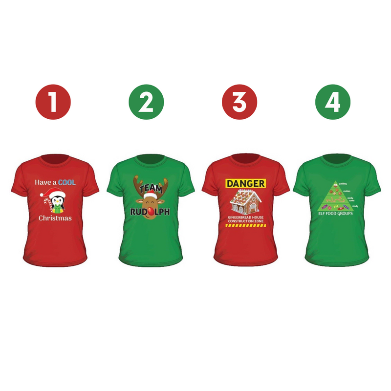 Ronis Christmas T-Shirt Kids 4 Asstd