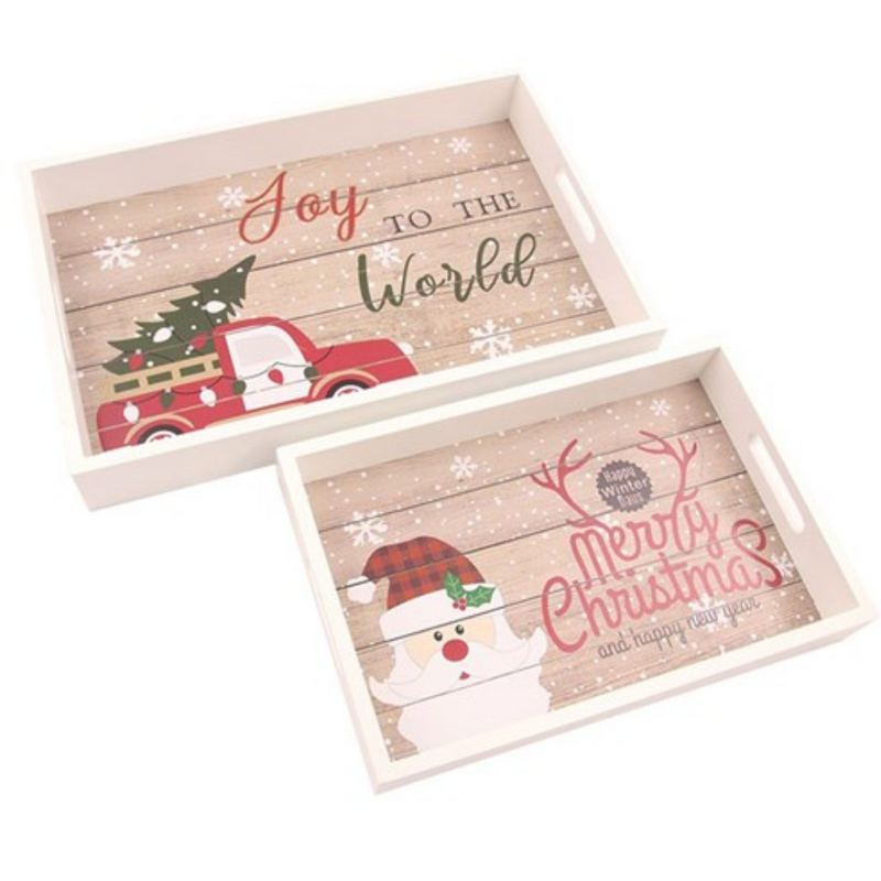 Ronis Christmas Trays Set of 2