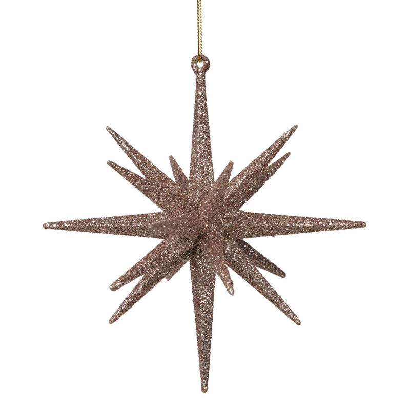 Ronis Christmas Tree Decoration Pink Starburst 15cm