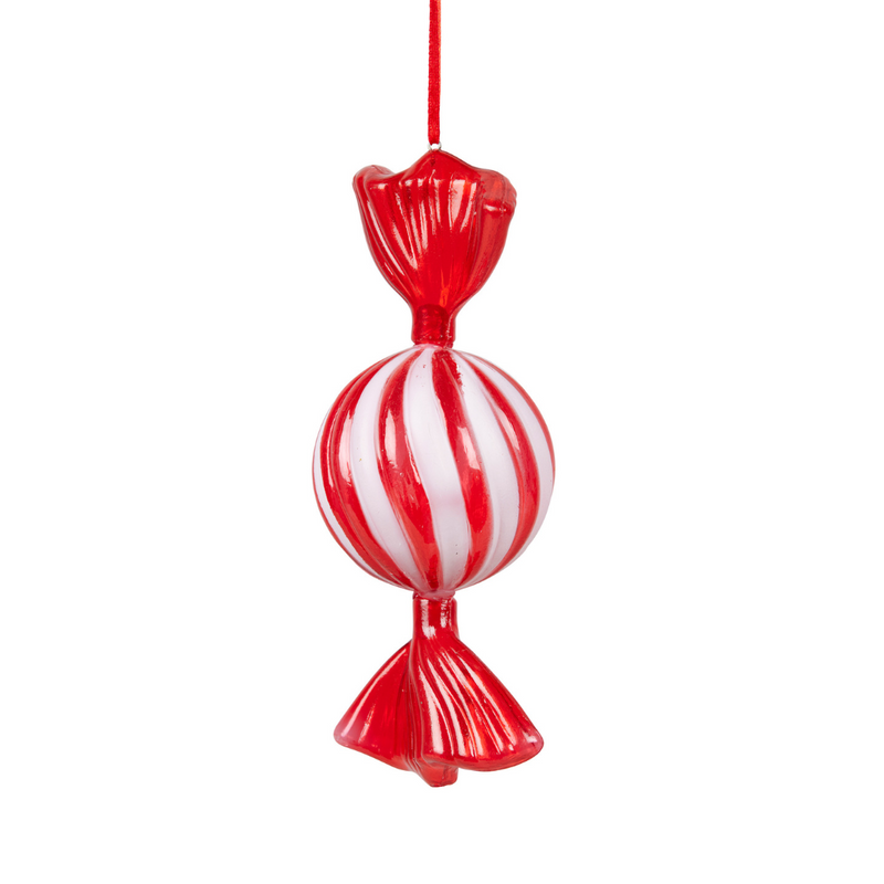Ronis Christmas Tree Decoration Red & White Twist Candy 17cm