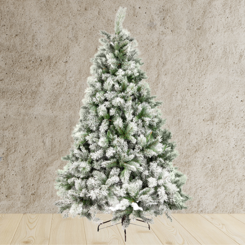 Ronis Christmas Tree Flocked Mix Pine 6ft/180cm