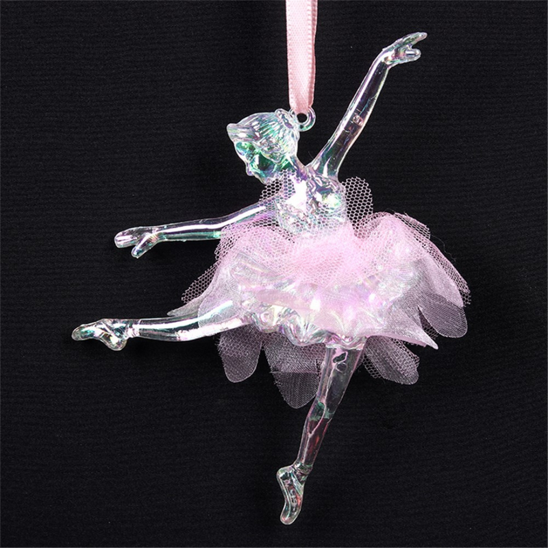 Ronis Christmas Tree Ornament Ballerina With Pink Tutu 14cm