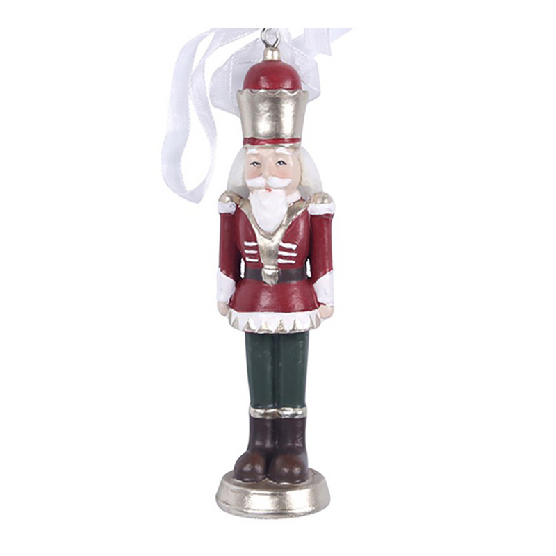 Christmas Tree Ornament Polyresin Nutcracker 12cm