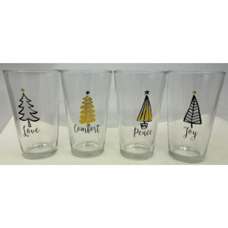 Ronis Christmas Tumbler Set of 4 470ml