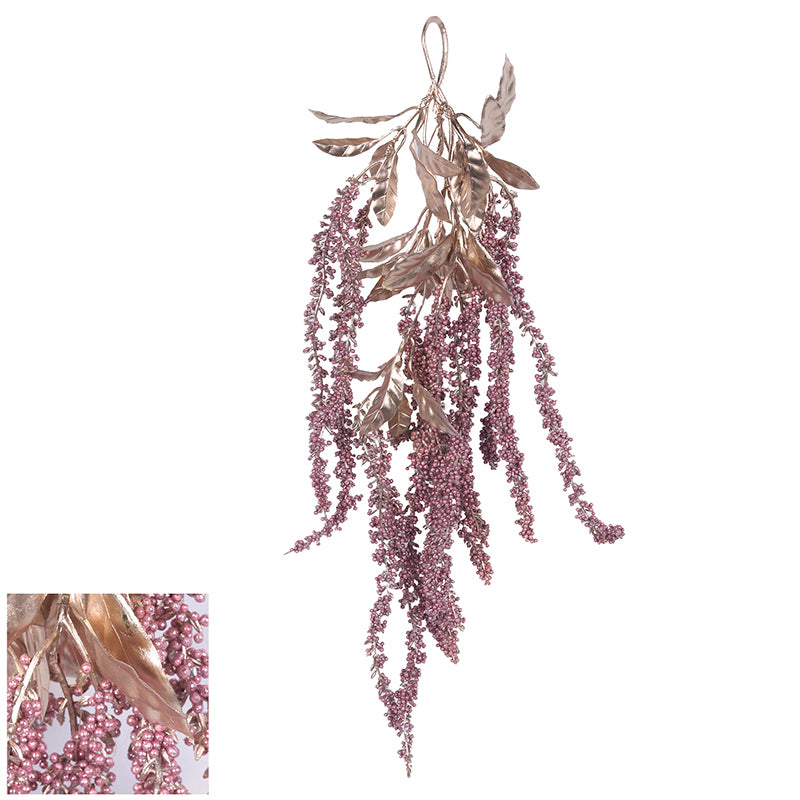 Ronis Christmas Vine Drop 50cm Champagne and Pink