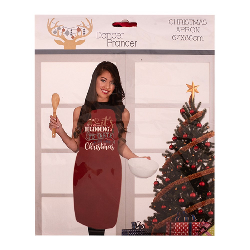 Ronis Christmas Apron 67x80cm Red