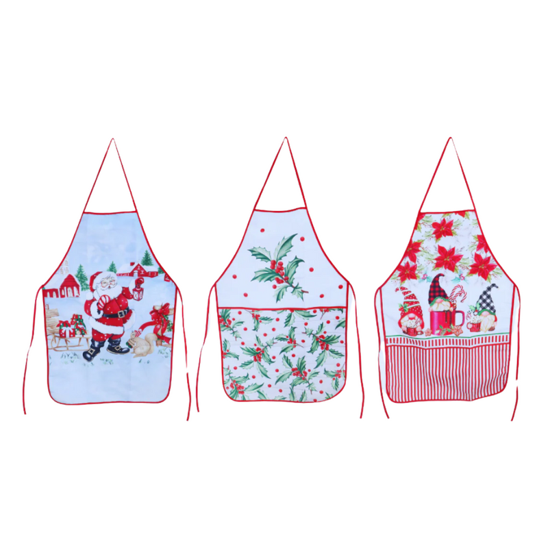 Ronis Christmas Apron Printed Assorted