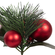 Christmas ball pick 23cm assorted colors holiday decoration for tree or wreath