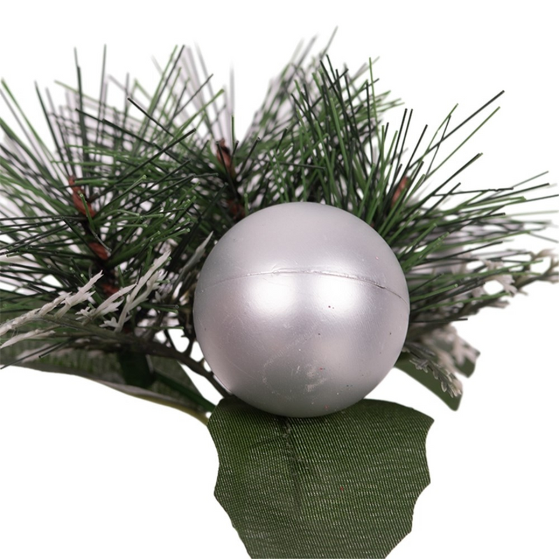 Christmas ball pick 23cm assorted colors holiday decoration for tree or wreath