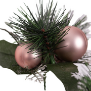 Christmas ball pick 23cm assorted colors holiday decoration for tree or wreath