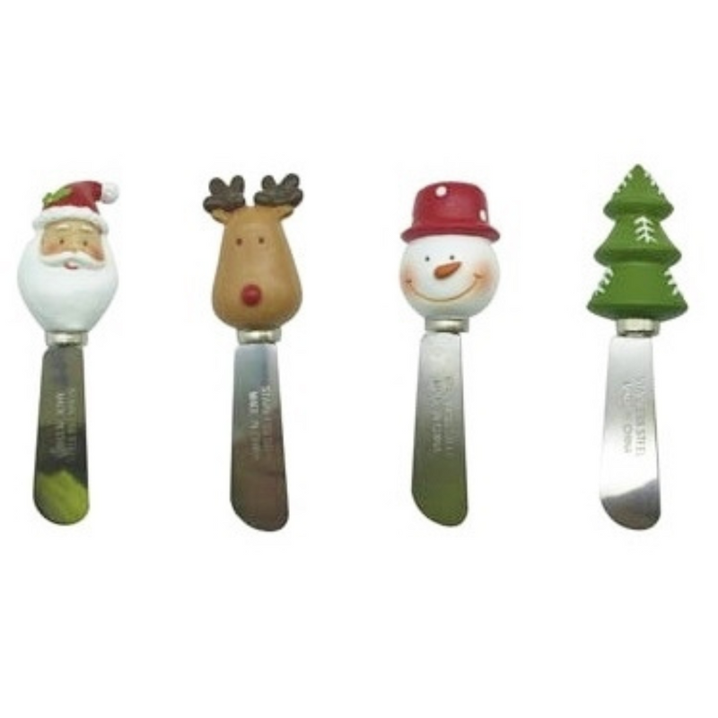 Ronis Christmas Cheese Knives Novelty 12cm Assorted