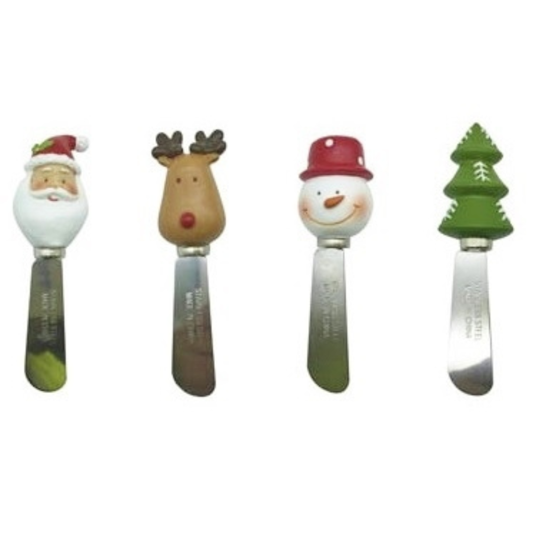 Christmas Cheese Knives Novelty 12cm Assorted — Ronis — free download
