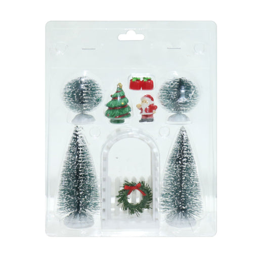 Ronis Christmas Decoration Scene Set 9pc