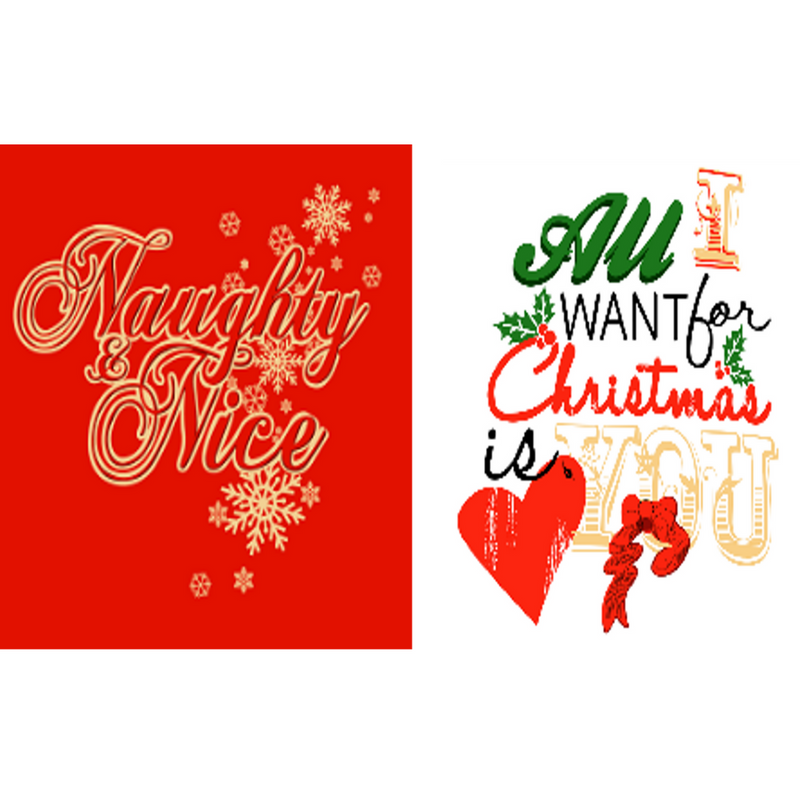 Ronis Christmas Fitted Tee With Slogan 2 Asstd