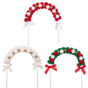 Ronis Christmas Garland Cake Toppers 3 Asstd