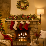 Christmas garland Dakota Pine 274cm long with realistic green pine branches