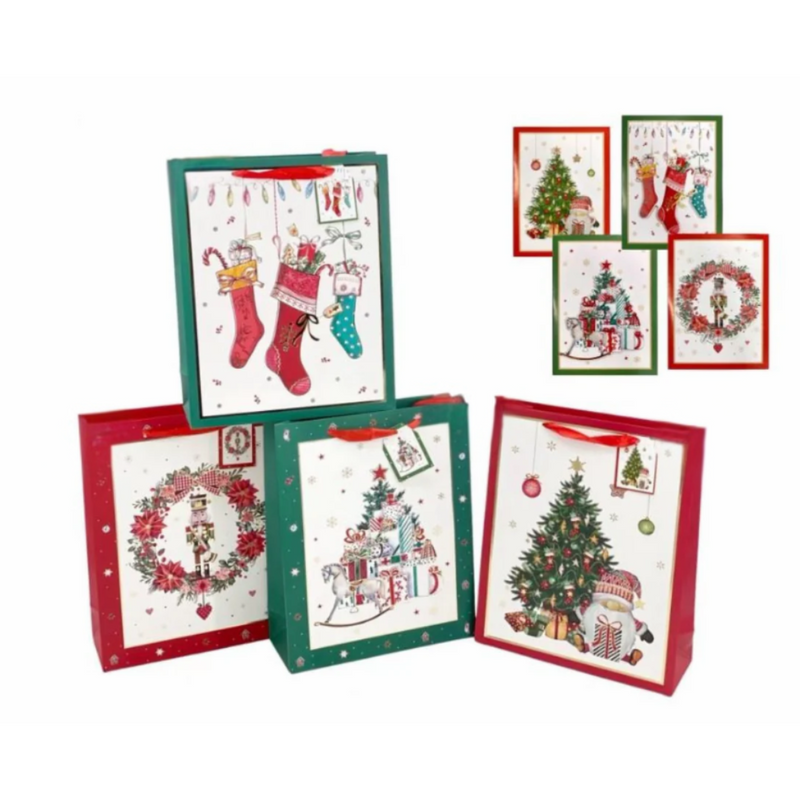 Ronis Christmas Gift Bag XL Cheerful Assorted