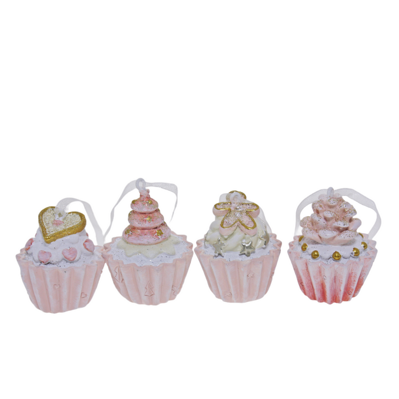 Ronis Christmas Hanging Decoration Cake 4x4x5cm Assorted