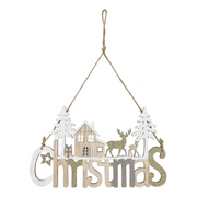Ronis Christmas Hanging Sign 23cm Assorted