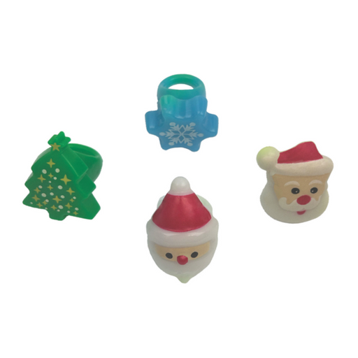 Ronis Christmas Light Up Rings Assorted