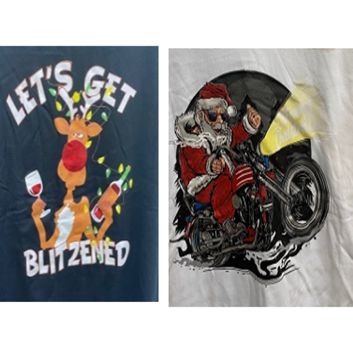 Ronis Christmas Mens Tshirt 2 Asstd