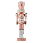 Ronis Christmas Nutcracker Soldier Pink & White Stripe 122cm