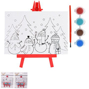 Ronis Christmas Paint Your Own Canvas Set with Easel Assorted