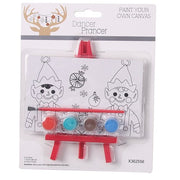Ronis Christmas Paint Your Own Canvas Set with Easel Assorted