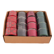 Christmas Ribbon 6.3x500cm Red Green Assorted Holiday Wrapping