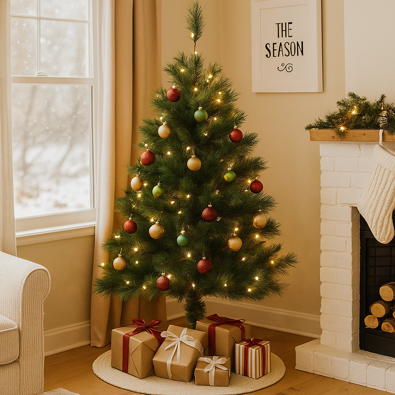 4ft Brighton Spruce Christmas tree with full green branches