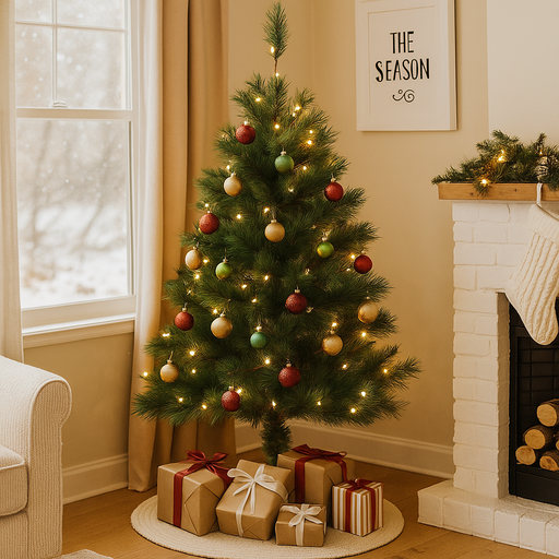 4ft Brighton Spruce Christmas tree with full green branches