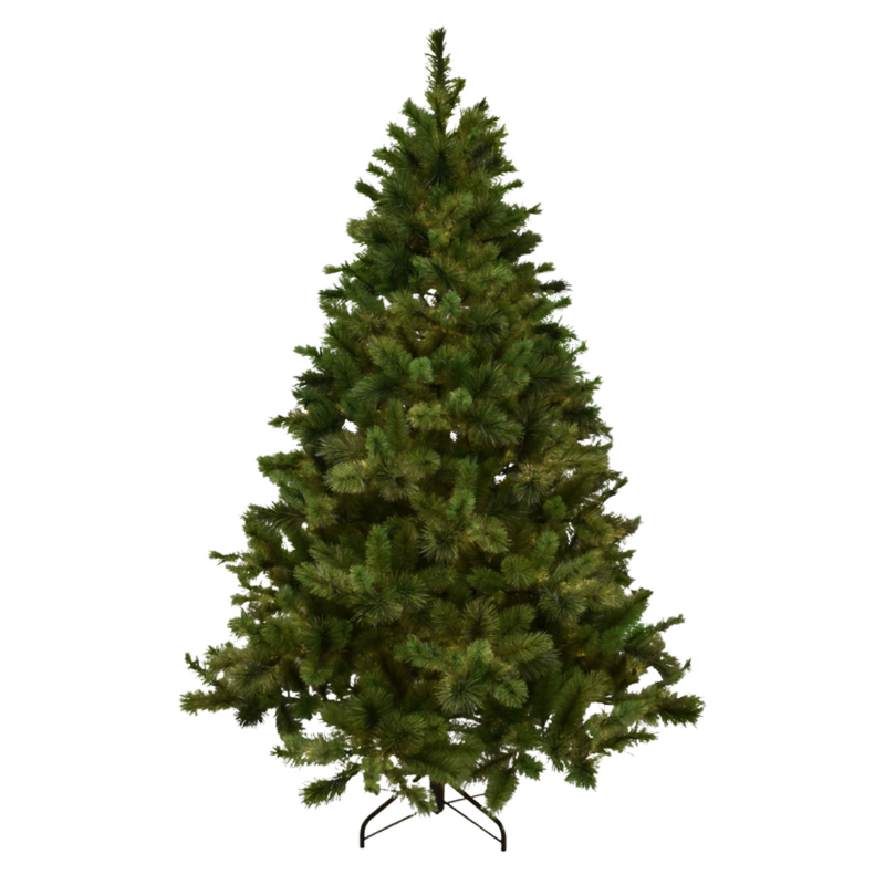 225cm New York Spruce Christmas tree with full realistic branches and classic green foliage
