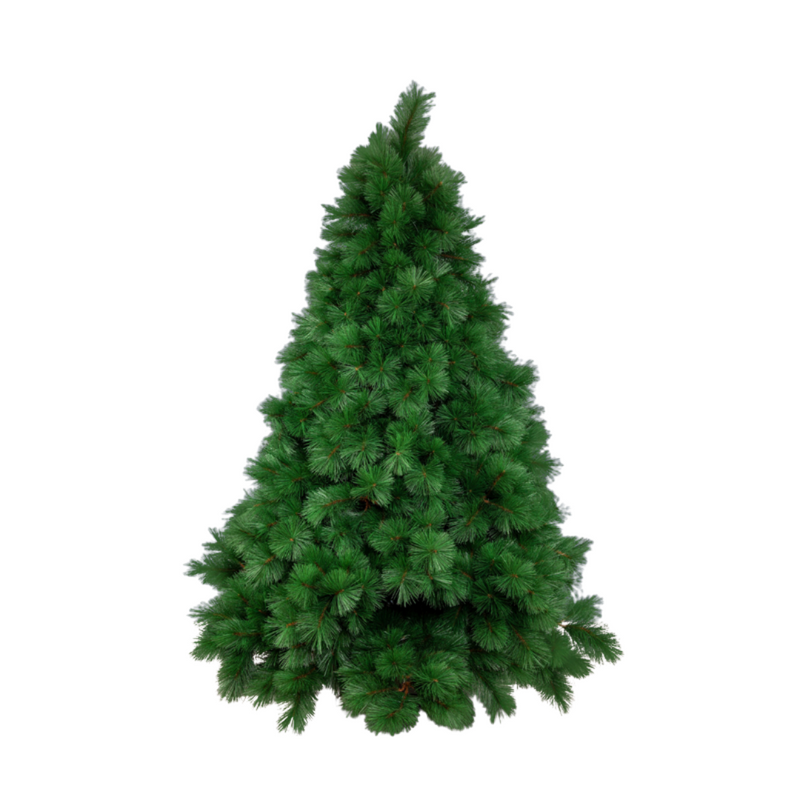 210cm Super Bristle artificial Christmas tree with full green branches and classic pine style