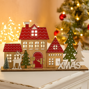 Christmas Village Table Top Sign 30x4.8x17.5cm Holiday Decoration
