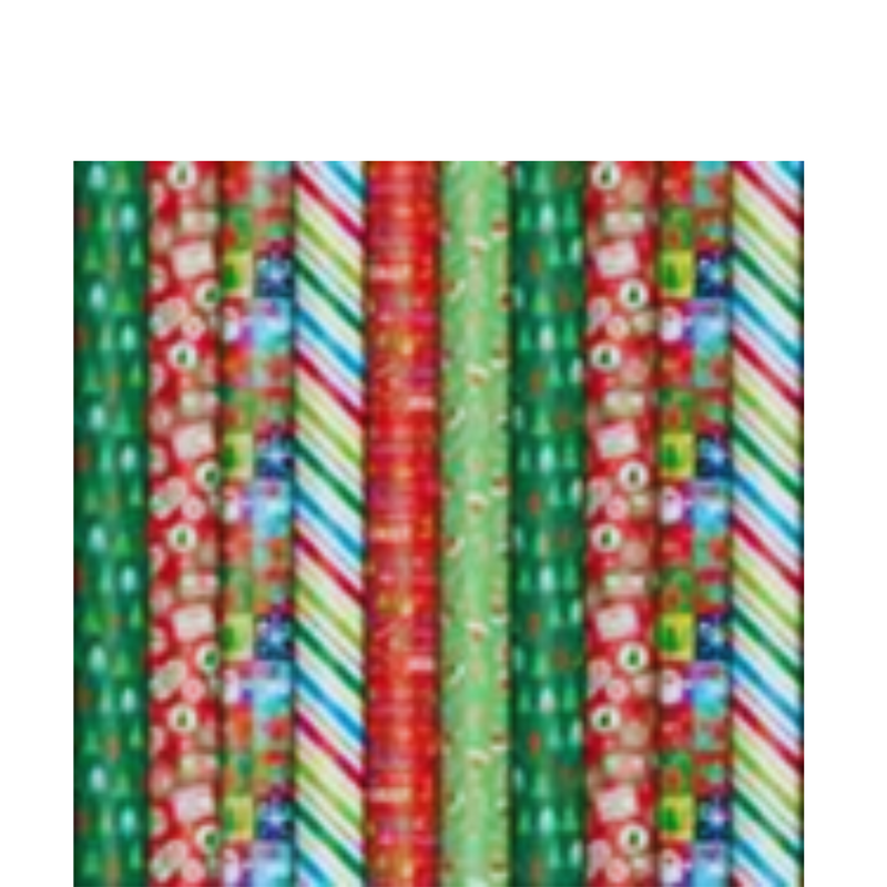 Assorted Christmas gift wrap roll 300x99cm with festive holiday designs