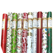 500cm Roll of Assorted Christmas Wrapping Paper for Kids – Fun and Festive Designs