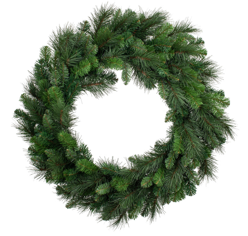 76cm deluxe artificial Christmas wreath with lush evergreen pine foliage – elegant and full wreath for doors, mantels, or walls