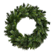 76cm Frosted Carolina Spruce Christmas wreath with snow-dusted pine branches