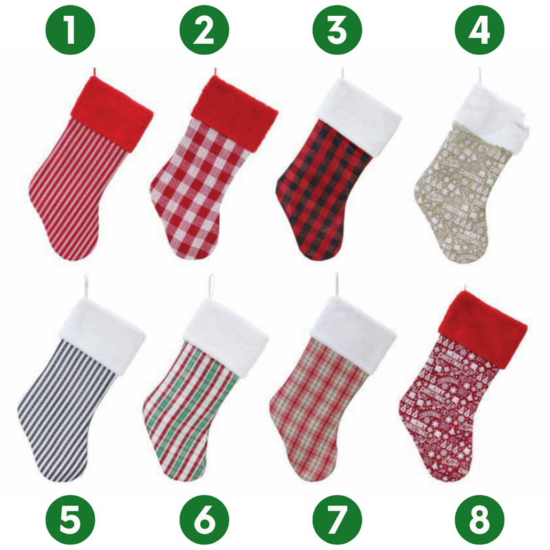 Ronis Classic Stocking with Plush Trim Mega Mix 50cm 8 Asstd