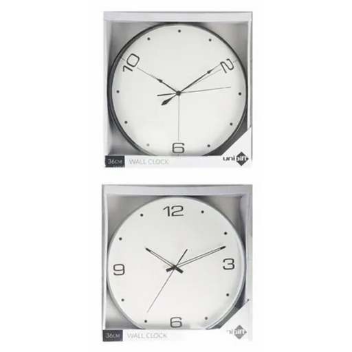 Ronis Classic Clock 36cm Black/White Assorted