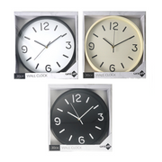 Ronis Classic Clock Modern Colour 30cm Assorted